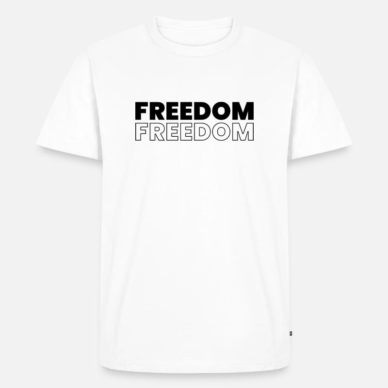 Conception de devis de liberté - T-shirt Premium bio Homme - blanc