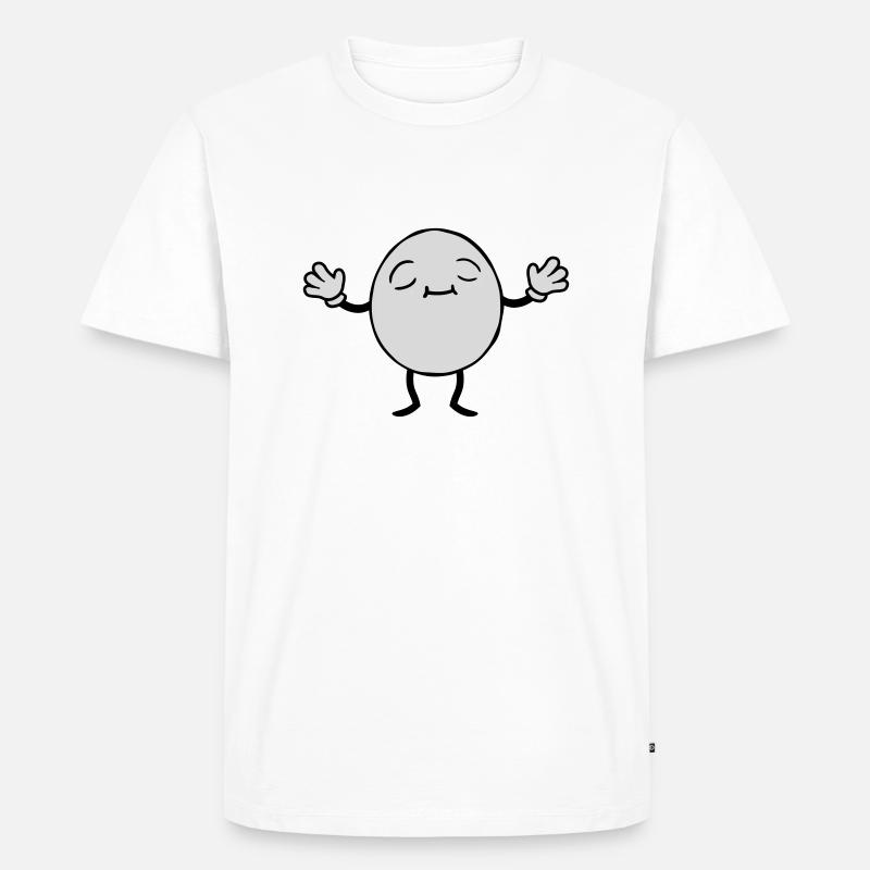 Conception d’Egg Man - T-shirt Premium bio Homme - blanc