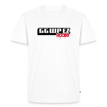 GG WP EZ NOOBS - T-shirt Premium bio Homme - blanc - Devant - Nico (187cm)