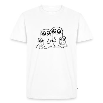 Fantômes Famille Parents Enfants - T-shirt Premium bio Homme - blanc - Devant - Nico (187cm)