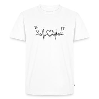 Basketball Lovers Basketball Basketball Club - T-shirt Premium bio Homme - blanc - Devant - Nico (187cm)