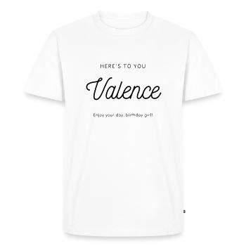 Valence - T-shirt Premium bio Homme - blanc - Devant - Nico (187cm)