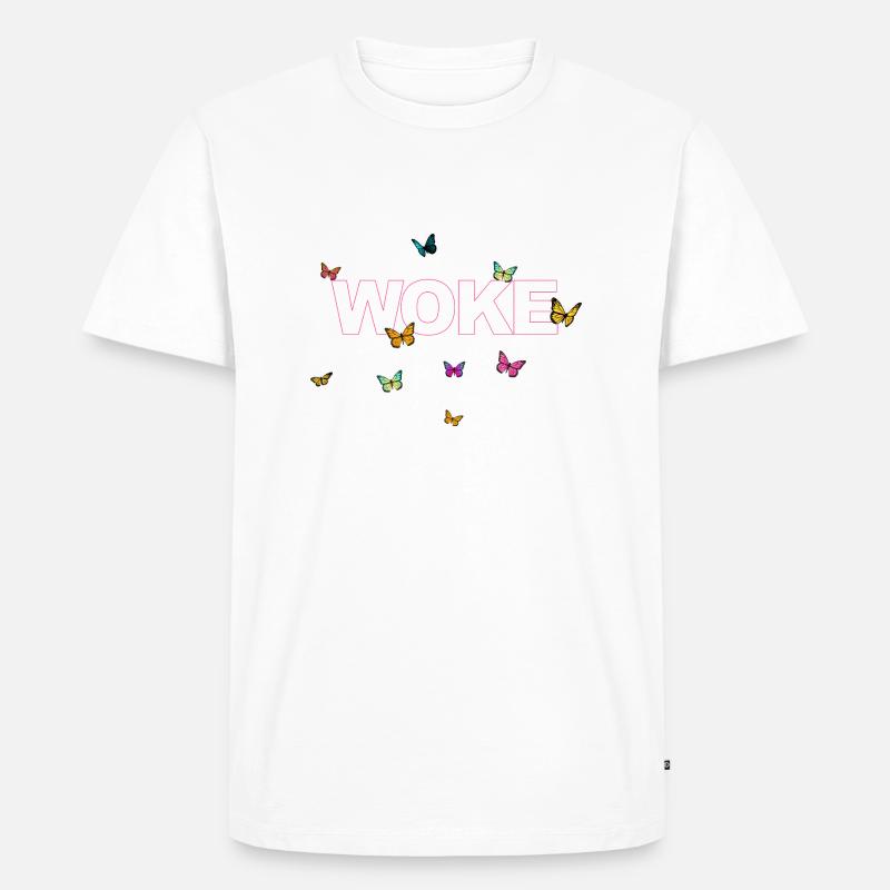 Autodérision : WOKE - T-shirt Premium bio Homme - blanc