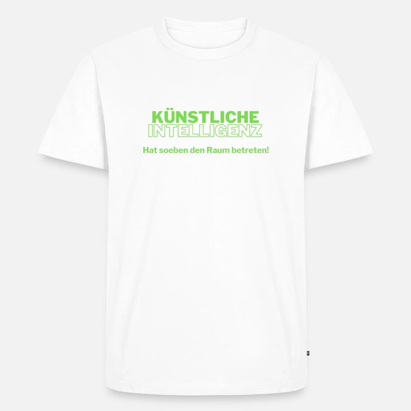 Künstliche Intelligenz - Männer Premium Bio T-Shirt - Weiß
