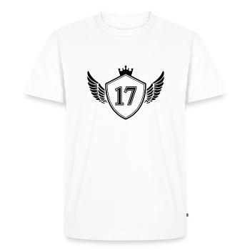 Armoiries 17 - T-shirt Premium bio Homme - blanc - Devant - Nico (187cm)