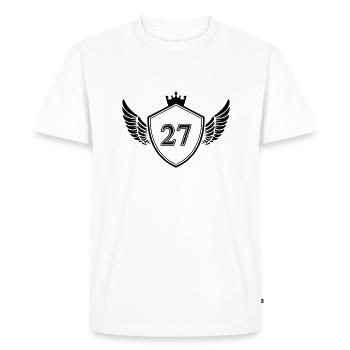 Armoiries 27 - T-shirt Premium bio Homme - blanc - Devant - Nico (187cm)