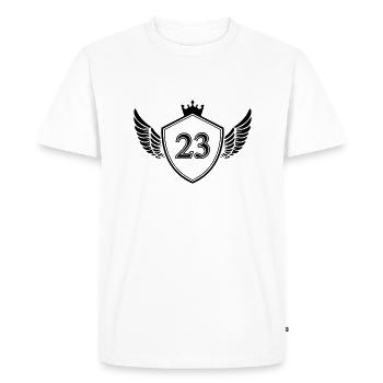 Armoiries 23 - T-shirt Premium bio Homme - blanc - Devant - Nico (187cm)