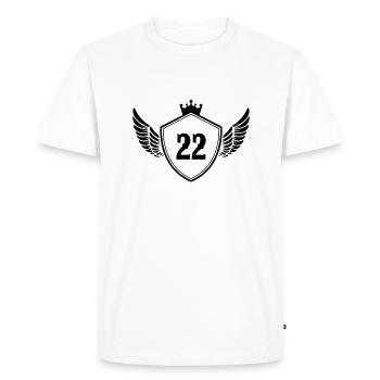 Armoiries 22 - T-shirt Premium bio Homme - blanc - Devant - Nico (187cm)