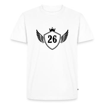 Armoiries 26 - T-shirt Premium bio Homme - blanc - Devant - Nico (187cm)