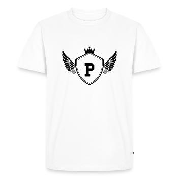 Armoiries P - T-shirt Premium bio Homme - blanc - Devant - Nico (187cm)