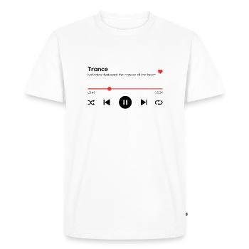 Transe - T-shirt Premium bio Homme - blanc - Devant - Nico (187cm)