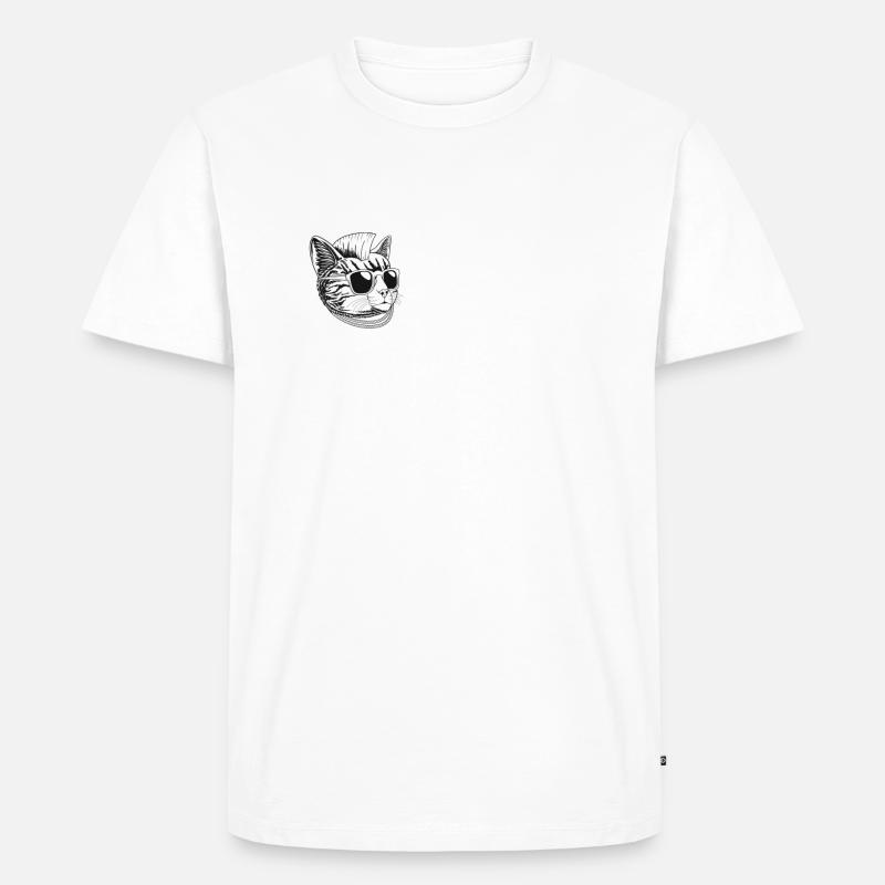 AI Cat Artificial Intelligence - Men's Premium Organic T-Shirt - white
