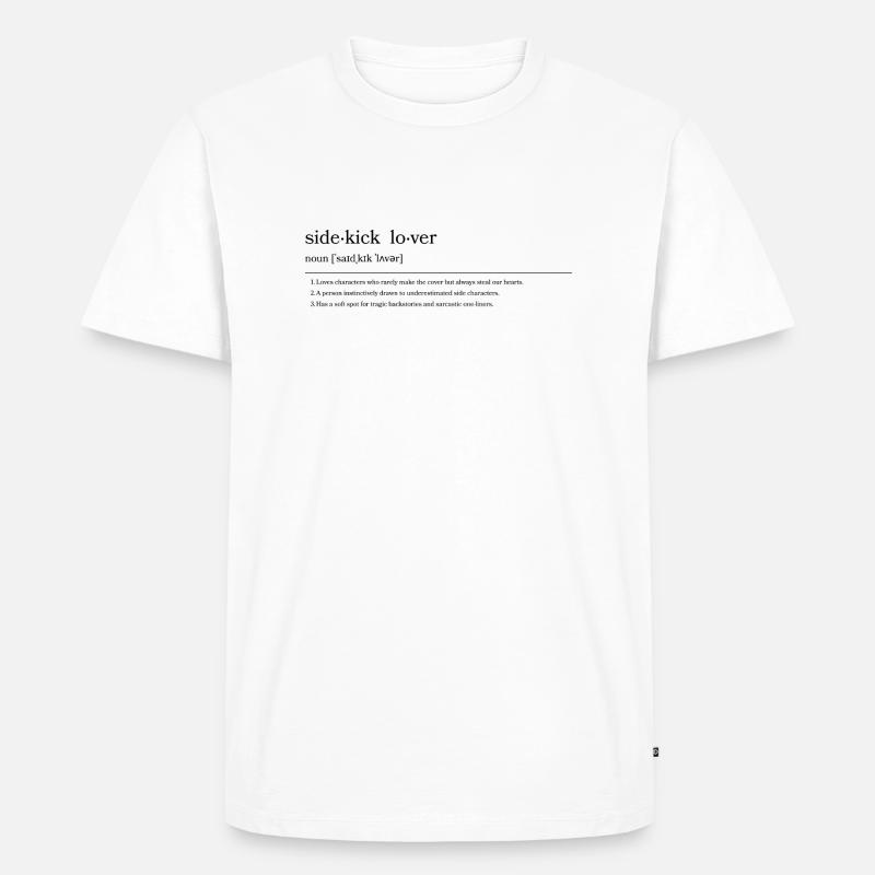 Sidekick Lover - Männer Premium Bio T-Shirt - Weiß