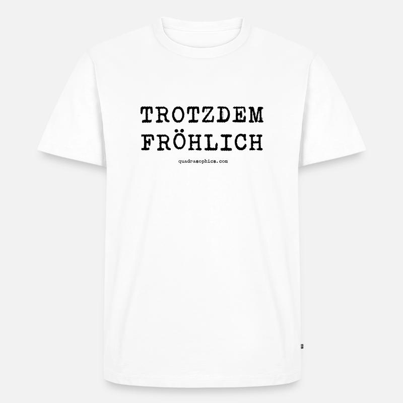 fröhlich - Männer Premium Bio T-Shirt - Weiß