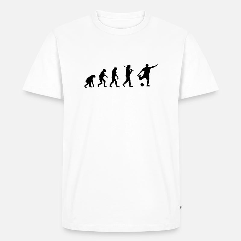 Soccer Evolution - Men's Premium Organic T-Shirt - white