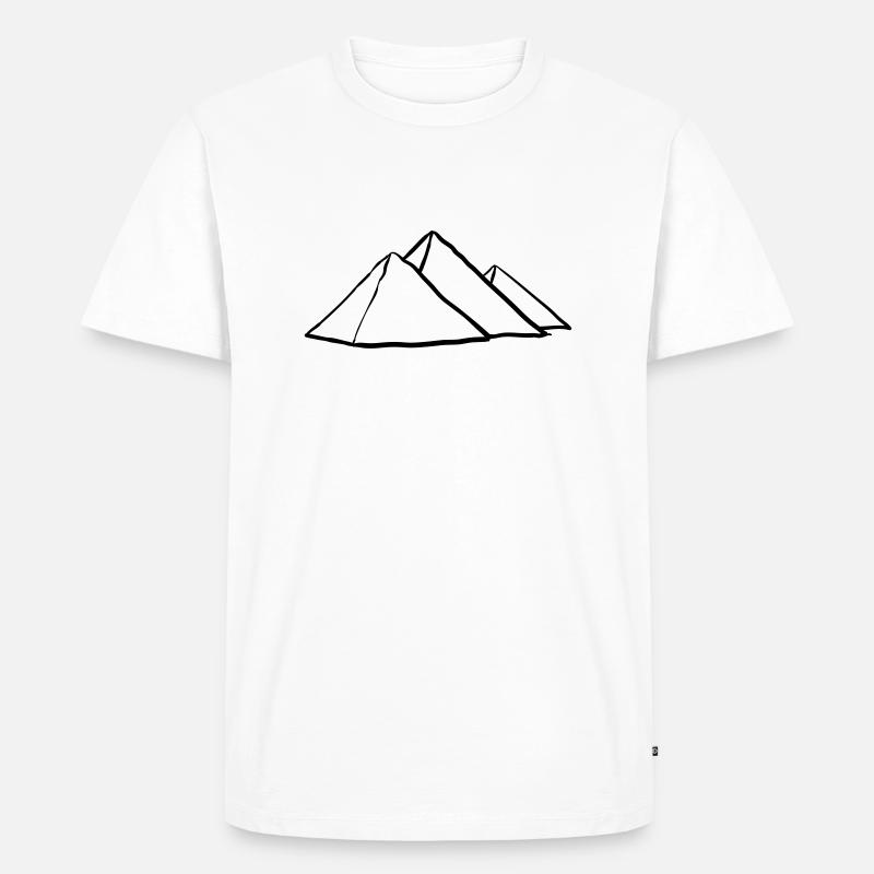 Pyramides de Gizeh - T-shirt Premium bio Homme - blanc
