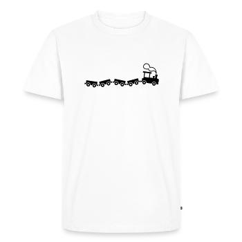 zug_1_f1 - T-shirt Premium bio Homme - blanc - Devant - Nico (187cm)