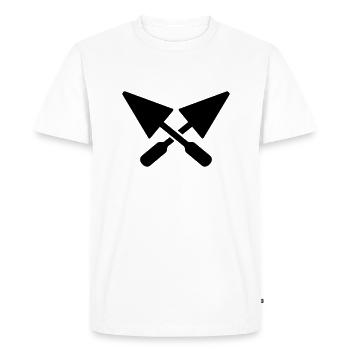 Mason - Men's Premium Organic T-Shirt - white - Front - Nico (187cm)