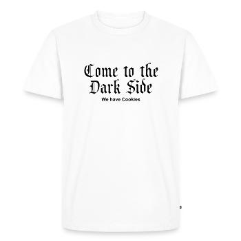 Come to the Dark Side - we have Cookies - T-shirt Premium bio Homme - blanc - Devant - Nico (187cm)