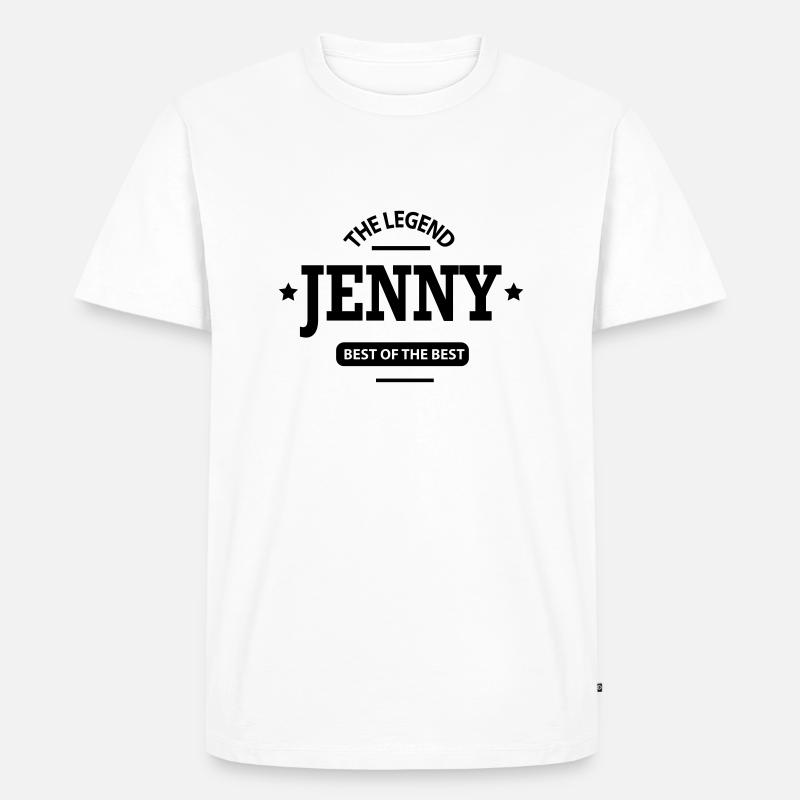 jenny - Männer Premium Bio T-Shirt - Weiß