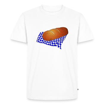 loaf - Men's Premium Organic T-Shirt - white - Front - Nico (187cm)