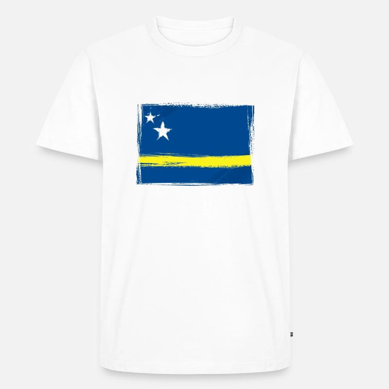 Curacao - Männer Premium Bio T-Shirt - Weiß