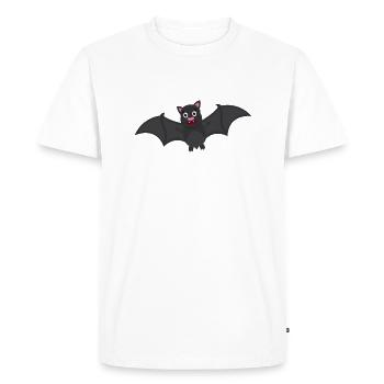chauve souris - T-shirt Premium bio Homme - blanc - Devant - Nico (187cm)