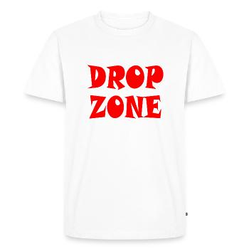 DROP ZONE - Parachutists! - Men's Premium Organic T-Shirt - white - Front - Nico (187cm)