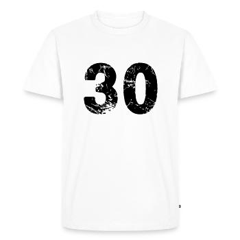 30 - T-shirt Premium bio Homme - blanc - Devant - Nico (187cm)