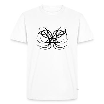 Conception d’embellissement abstrait astucieux - T-shirt Premium bio Homme - blanc - Devant - Nico (187cm)