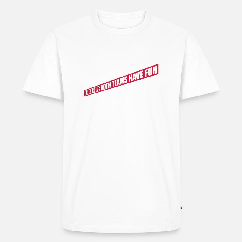 Both Teams Have Fun - Männer Premium Bio T-Shirt - Weiß