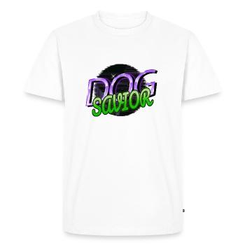 dog lover love against animal cruelty - Men's Premium Organic T-Shirt - white - Front - Nico (187cm)