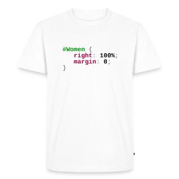 Women are right - T-shirt Premium bio Homme - blanc - Devant - Nico (187cm)
