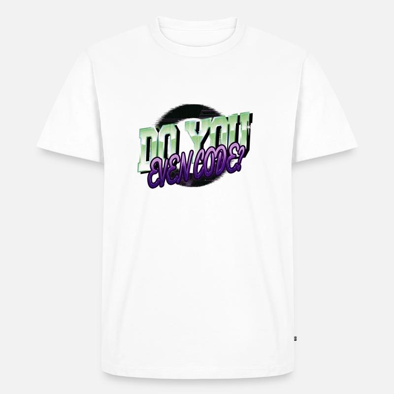 informatics computer language - Männer Premium Bio T-Shirt - Weiß