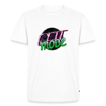 blagues présentent l’idée dictons génial amoureux des chats amoureux - T-shirt Premium bio Homme - blanc - Devant - Nico (187cm)