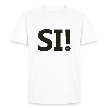 yes sing funny no girl feminism apply always - Men's Premium Organic T-Shirt - white - Front - Nico (187cm)
