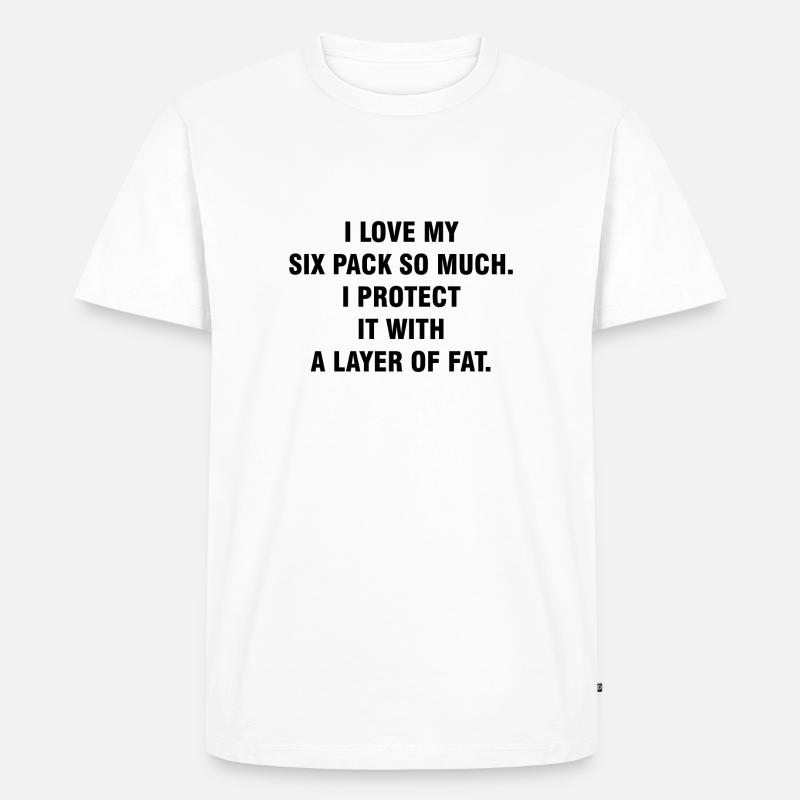 FETTSCHICHT - Männer Premium Bio T-Shirt - Weiß