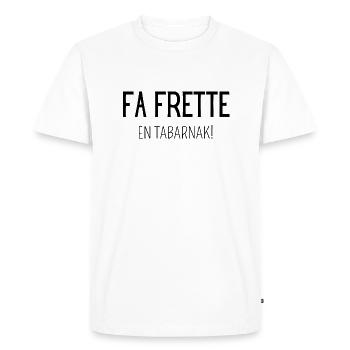 La frette en tabarnak - T-shirt Premium bio Homme - blanc - Devant - Nico (187cm)