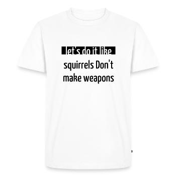 Peace for Paris quote counterculture global peace - Men's Premium Organic T-Shirt - white - Front - Nico (187cm)