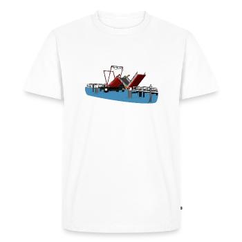 Hörnbrücke in Kiel - Männer Premium Bio T-Shirt - Weiß - Vorne - Nico (187cm)