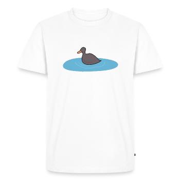 Duck bird 2 - Men's Premium Organic T-Shirt - white - Front - Nico (187cm)