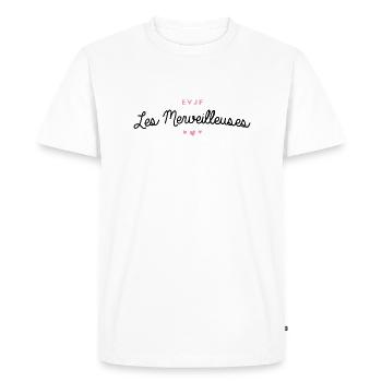 T-shirt EVJF "Les Merveilleuses" - T-shirt Premium bio Homme - blanc - Devant - Nico (187cm)