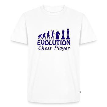 Boardgame Chess Backgammon Game Night - Men's Premium Organic T-Shirt - white - Front - Nico (187cm)
