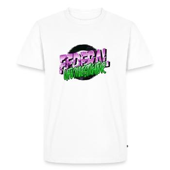 Jokes 2019 Humor Alien UFO Funny Quote - Men's Premium Organic T-Shirt - white - Front - Nico (187cm)