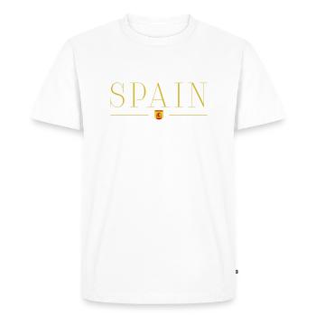 I Love Spain, Elegance Style Design T-Shirt - Men's Premium Organic T-Shirt - white - Front - Nico (187cm)