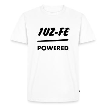 JDM Engine powered 1UZ-FE | T-shirts JDM - Men's Premium Organic T-Shirt - white - Front - Nico (187cm)