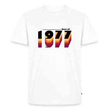 Le meilleur de 1977 - Fêtez 48 ans avec le vintage - T-shirt Premium bio Homme - blanc - Devant - Nico (187cm)