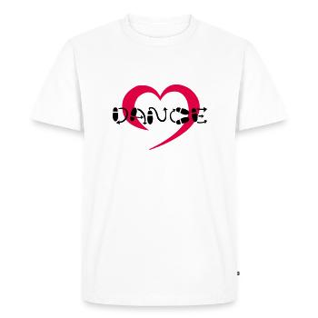 Hearty Dance - Men's Premium Organic T-Shirt - white - Front - Nico (187cm)
