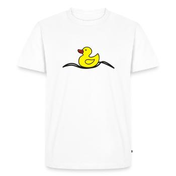 Canard, bien, quelque chose de bon - T-shirt Premium bio Homme - blanc - Devant - Nico (187cm)