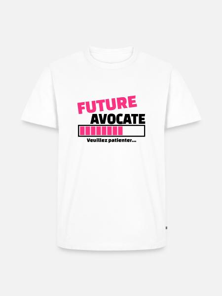 future avocate - T-shirt Premium bio Homme - blanc